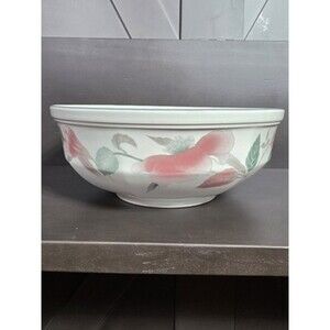 Mikasa Vintage Continental Silk Flowers Ceramic Serving Bowl. 8 1/2"